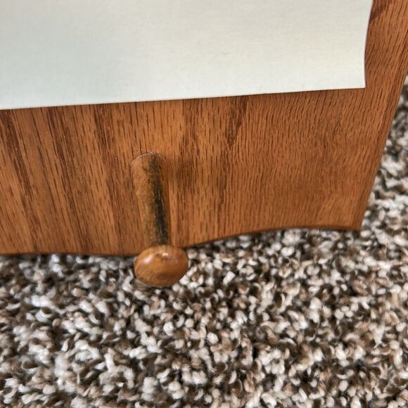 Vintage Rustic Mailbox Wall Hanging Letter Organizer Handmade Hook Holder - Picture 6 of 11